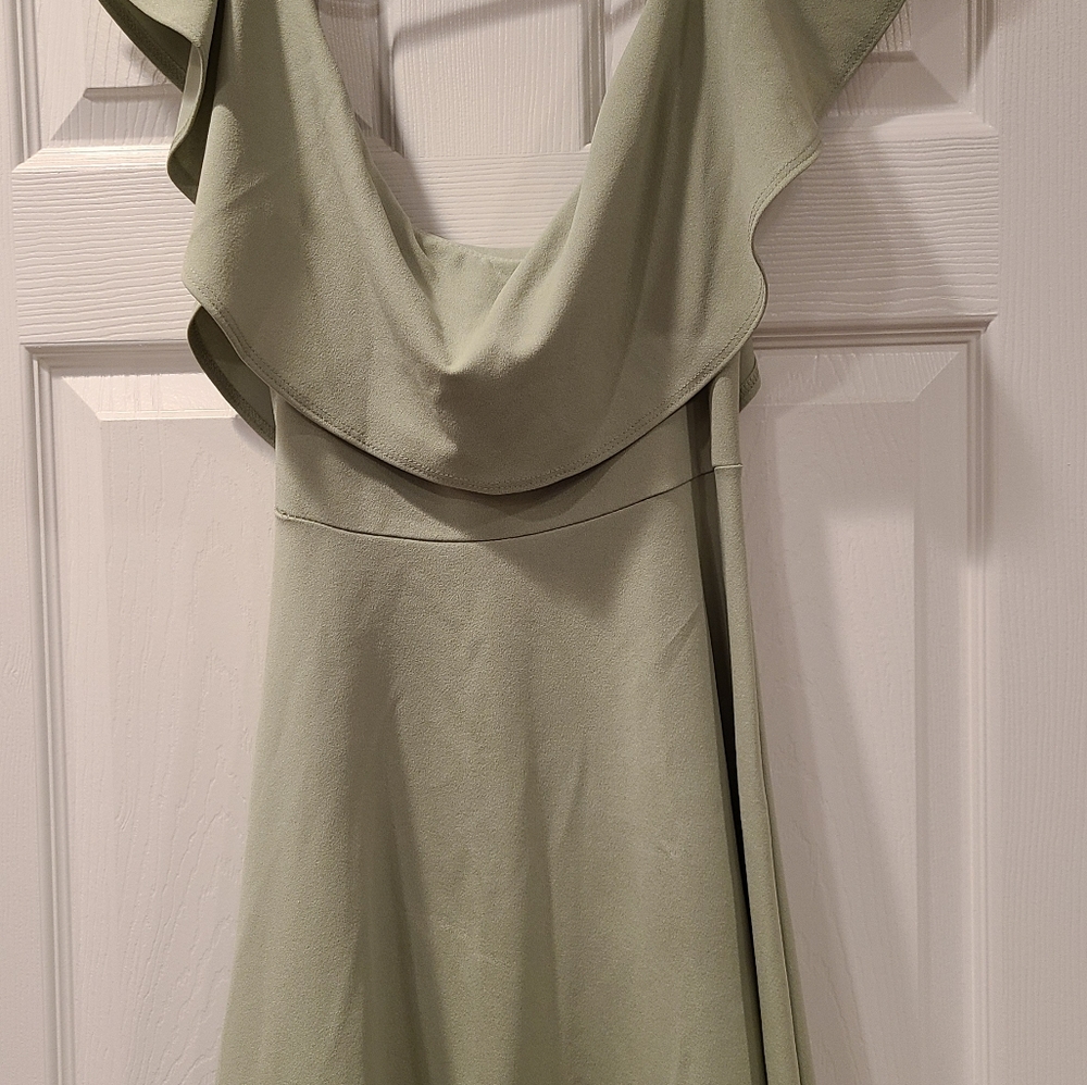 Rue21 Off the Shoulder Green Dress M
